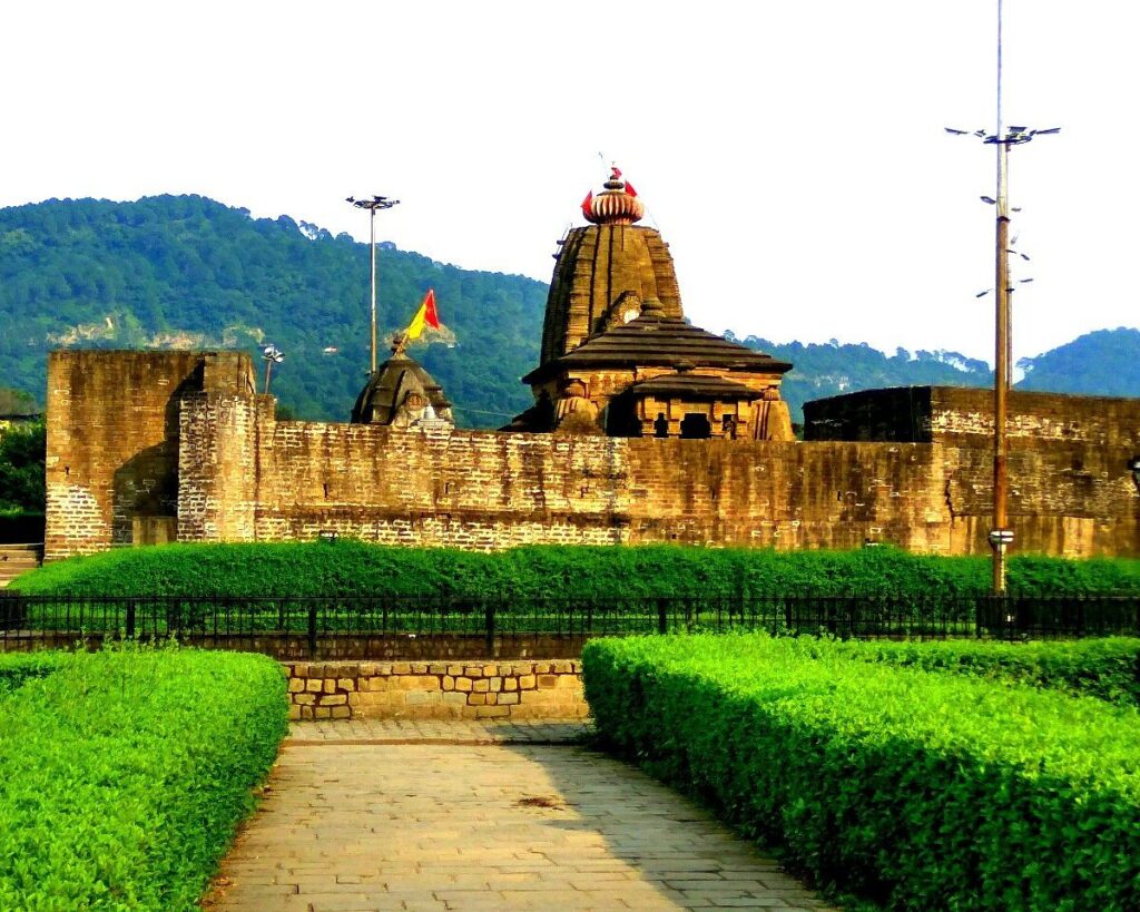 Baijnath shiv temple in Himachal Pradesh in summer